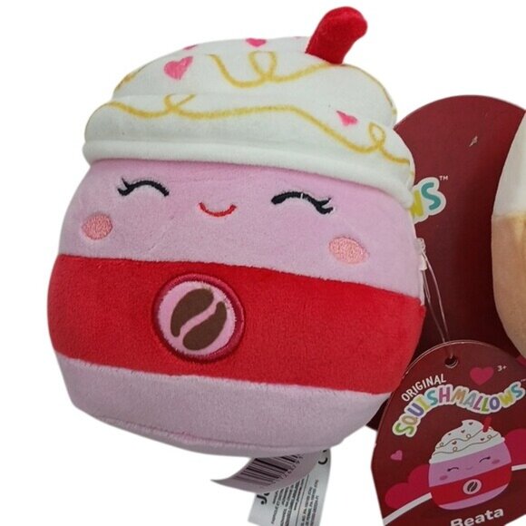 Squishmallows 2 Pack Valentines Day Plush Beata Anita Best Friends 5 Inch - Picture 2 of 6